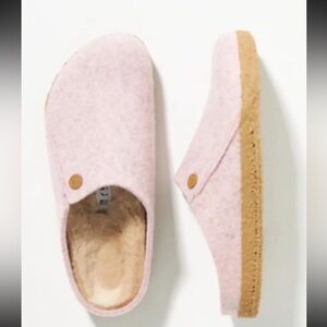 Birkenstock Light Pink Amsterdam Felt Clogs